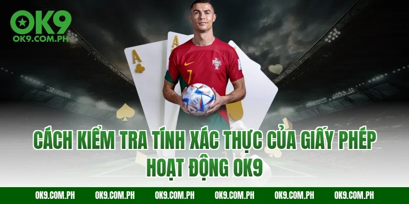 Cách kiểm tra tính xác thực của giấy phép hoạt động OK9